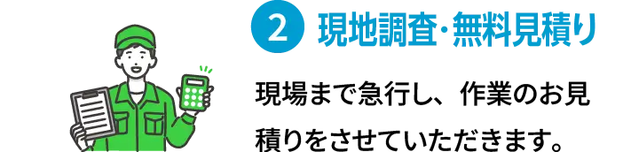 2.現地調査・無料見積り
